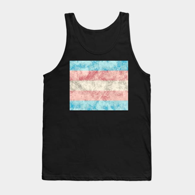 Trans Pride Flag - Water color Tank Top by MeowOrNever